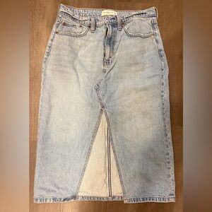 Abercrombie Midi Denim Skirt